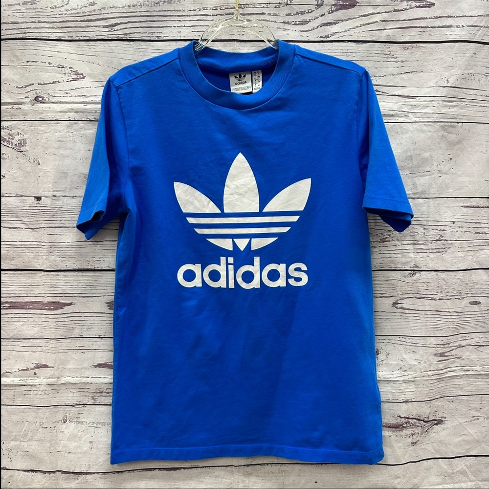 Adidas Unisex Blue Short Sleeved T-Shirt Size Small
